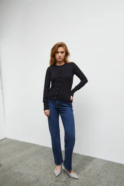Stickad cardigan