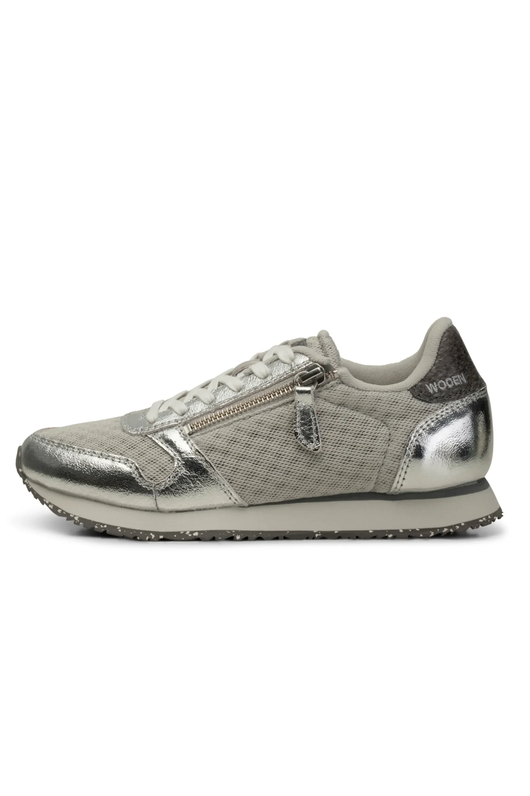 YdunMetallicZipper Sko